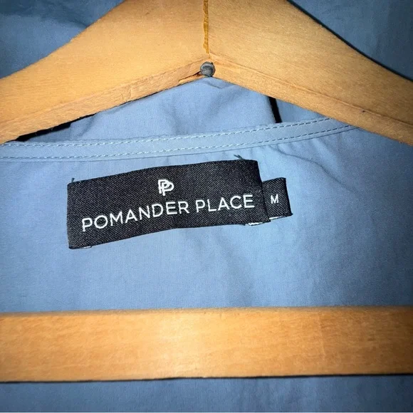 Pomander Place (Tuckernuck) Cornflower Blue Lizzie Dress Sz M Taffeta Baby Doll - Picture 3 of 5